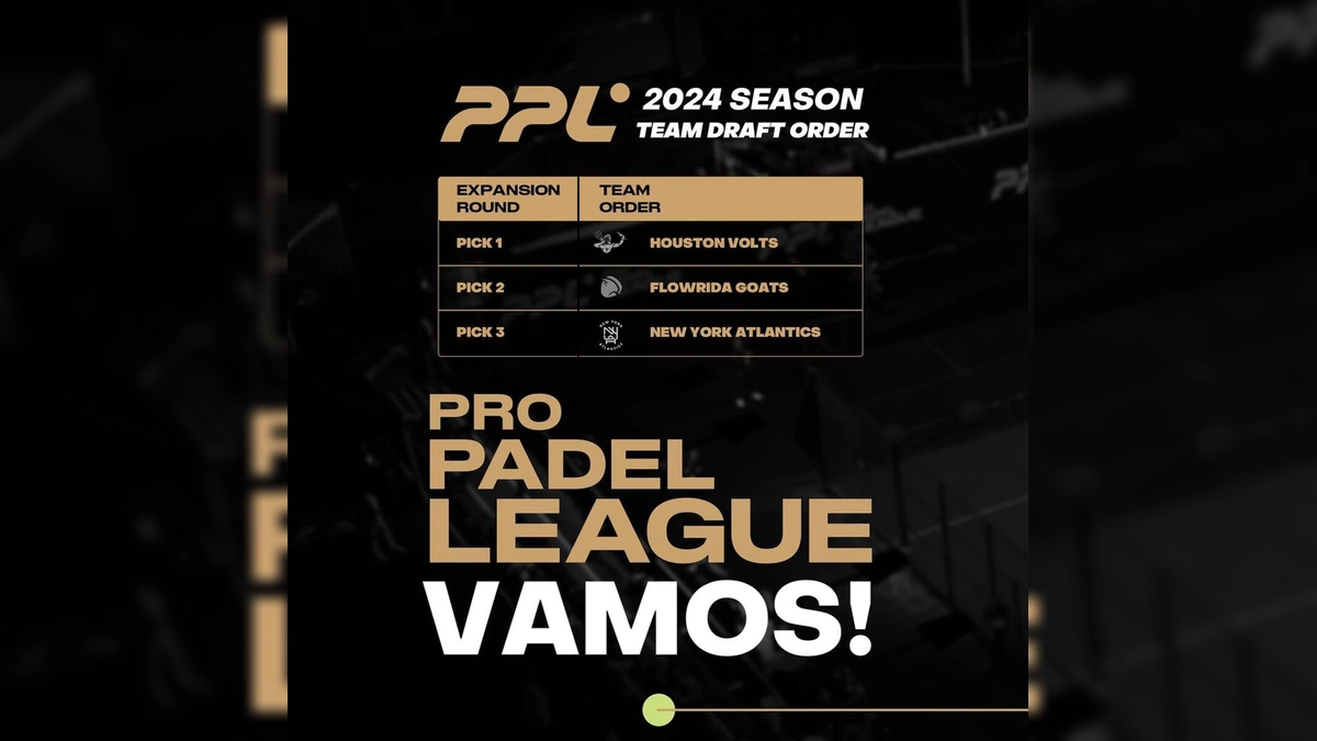 Draft 2024 de la Pro Padel League: Nuevas Franquicias y Estrellas del Pádel se Unen este 13 de Febrero en Evento Virtual