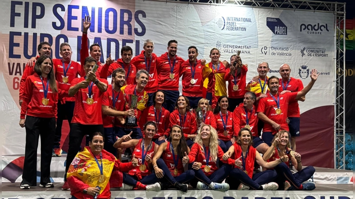 España domina el Fip Senior Euro Padel Cup 2025 en Valencia: triunfos masculinos y femeninos del 6 al 11 de octubre