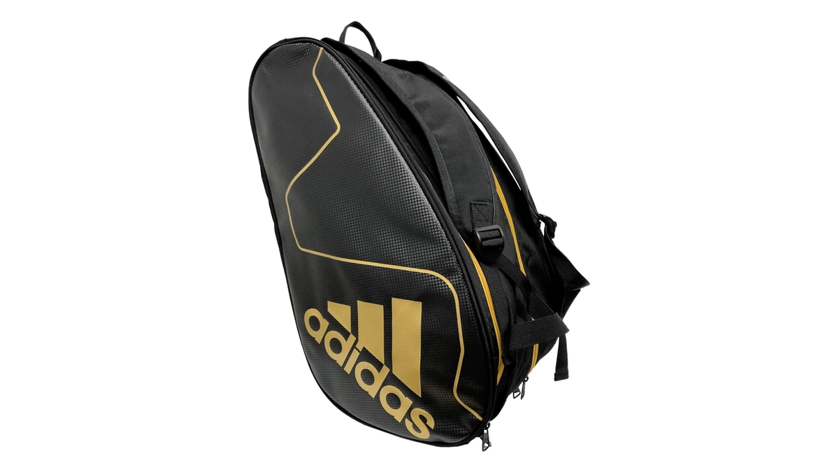 🎒 Paletero Adidas Carbón Control Negro Dorado: Diseño elegante, calidad y comodidad